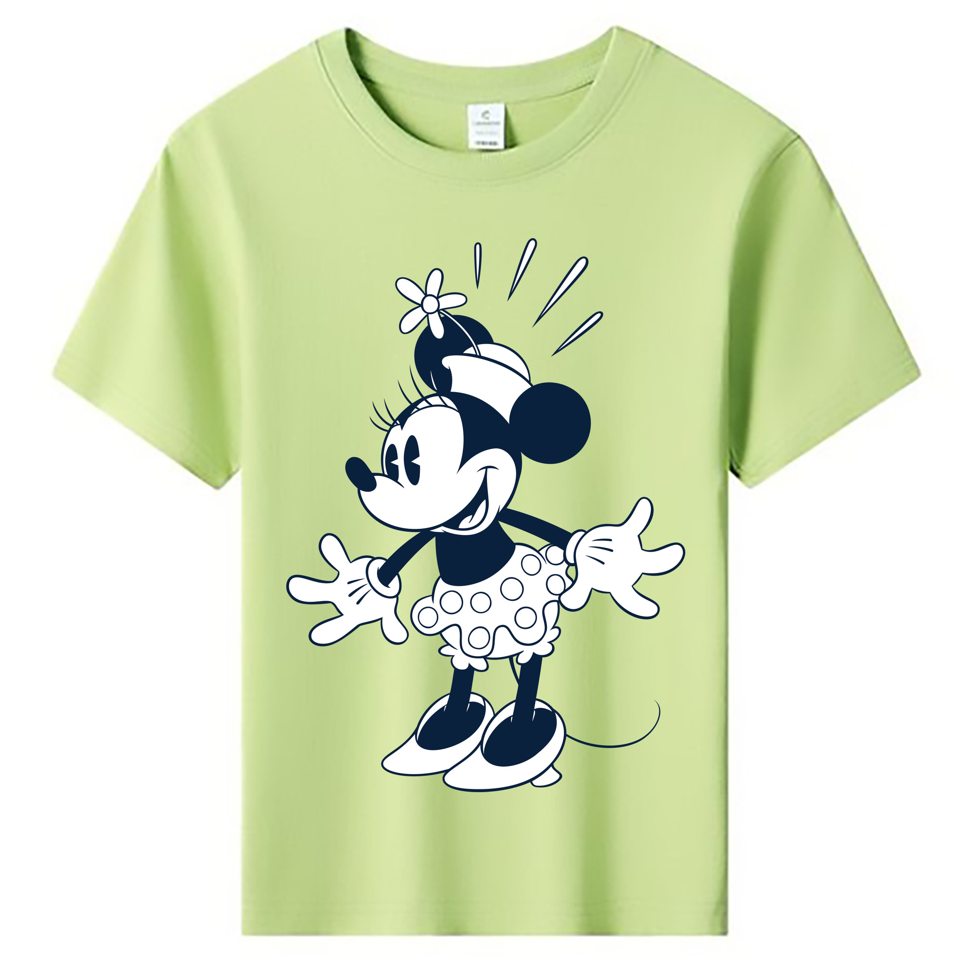 ミッキーマウス Mickey Mouse 綿100％キッズTシャツ（フロントプリント）